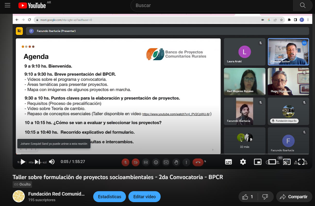 Taller sobre elaboración de proyectos
