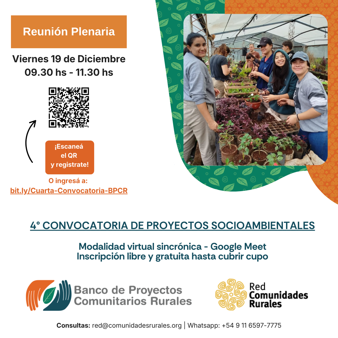 Lanzamiento de la 4° Convocatoria de Proyectos Socioambientales del BPCR